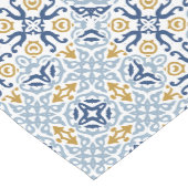 Chemin De Table Moyen Amalfi Carrelage Bleu Jaune Réception de Mariage  (Coin)