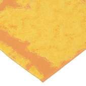 Chemin De Table Moyen Aquarelle Blocage jaune/orange (Coin)