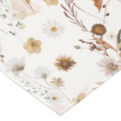 Chemin De Table Moyen Aquarelle Fleurs d'automne (Coin)