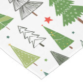 Chemin De Table Moyen Arbres rétro (Coin)