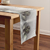 Chemin De Table Moyen Art fractal de forme 3D abstraite moderne (In Situ)