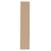 Chemin De Table Moyen Automne Classic Brown Plaid Table Runner (Devant)