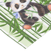 Chemin De Table Moyen Bambou vert pousses Cute panda illustration (Coin)
