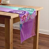 Chemin De Table Moyen Belles couleurs arc-en-ciel Art fractal Abstrait (In Situ)