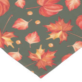 Chemin De Table Moyen Belles couleurs d'automne Feuille (Coin)