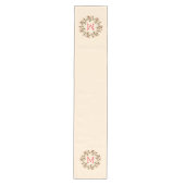 Chemin De Table Moyen Berries rouges et Evergreens couronne de Noël (Devant)