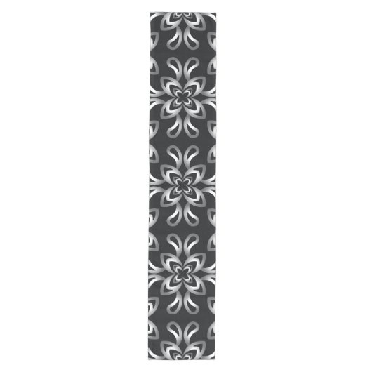 Chemin De Table Moyen Black and white seamless pattern on  table runner (Devant)