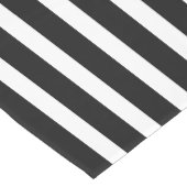 Chemin De Table Moyen Black and White Striped (Coin)