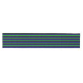 Chemin De Table Moyen Bleu Noir Grandes Vertes (Horizontal)