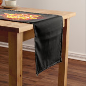 Chemin De Table Moyen Blooming Fire Rose (In Situ)