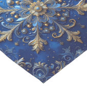 Chemin De Table Moyen Blue Decorative Holiday Table Runner (Coin)