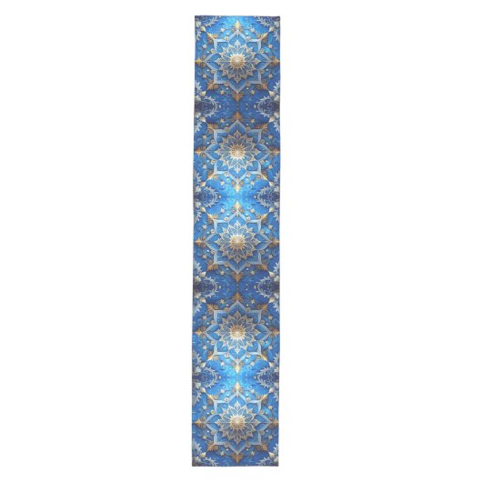Chemin De Table Moyen Blue Decorative Holiday Table Runner (Devant)
