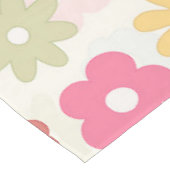 Chemin De Table Moyen Boho 70's Retro Daisy Flowers (Coin)