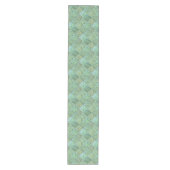 Chemin De Table Moyen Boho Chic Patchwork de Seafoam et Ocean Green (Devant)