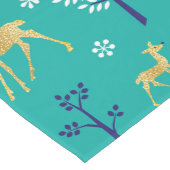 Chemin De Table Moyen Boho Trees Gold Deers Moderne (Coin)