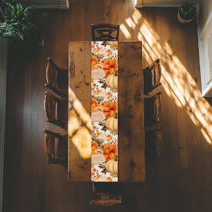 Chemin De Table Moyen Bouquet Citrouille d'automne
