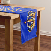 Chemin De Table Moyen Boy Prince est en route pour Royal Blue Gold Crown (In Situ)