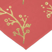 Chemin De Table Moyen Branches d'or de Noël (Coin)