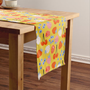 Chemin De Table Moyen Bright Coloré Motif Fruit Berry