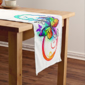 Chemin De Table Moyen Bright infinity with rainbow butterfly (In Situ)