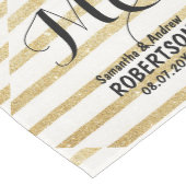 Chemin De Table Moyen Brosses modernes bandes or mariage (Coin)