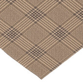 Chemin De Table Moyen Brown Houndstooth Scottish Check Plaid Motif (Coin)