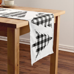 Chemin De Table Moyen Buffalo Check Plaid Christmas Tree Motif Moyen