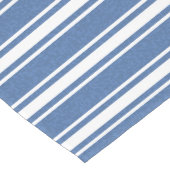 Chemin De Table Moyen Calypso bleu moucheté rayé (Coin)