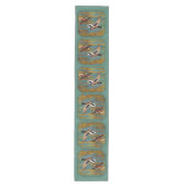 Chemin De Table Moyen Canards volants Sea Mist Green (Devant)