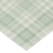 Chemin De Table Moyen Carreaux vert sauge clair (Coin)