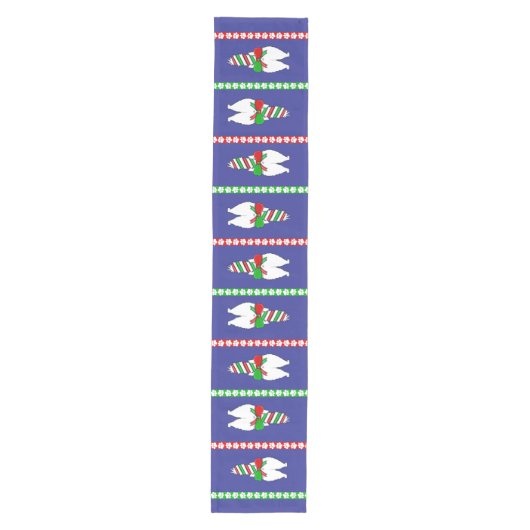 Chemin De Table Moyen Cat Butt Christmas Green (Devant)