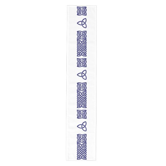 Chemin De Table Moyen Celtic Knot marine bleu moyen table runner (Devant)