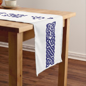 Chemin De Table Moyen Celtic Knot marine bleu moyen table runner (In Situ)