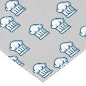 Chemin De Table Moyen Chapeaux blancs sur gris (Coin)