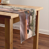 Chemin De Table Moyen Chevaux courir dans le Surf Petits (In Situ)