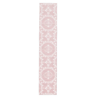 Chemin De Table Moyen Chic minable pays rose de damassé de beau