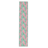 Chemin De Table Moyen Chic nappe de Noël rose vert prépa (Devant)