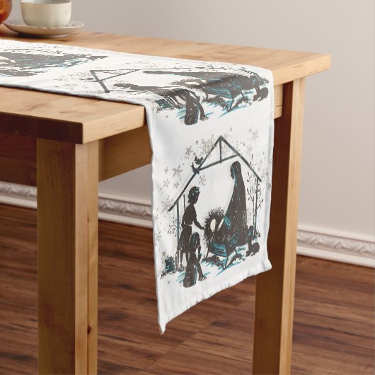 Chemin De Table Moyen Christian Saint Bébé Jésus Noël Nativité Scène (In Situ)