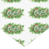 Chemin De Table Moyen Christmas Holly (Coin)