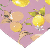 Chemin De Table Moyen citrons aquarelle 25 (Coin)