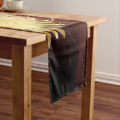 Chemin De Table Moyen Coeur rouge avec ailes d'or (In Situ)