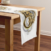 Chemin De Table Moyen Coeur vapeur avec un manomètre (In Situ)