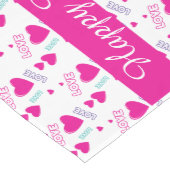 Chemin De Table Moyen Coeurs et Amour roses mignons - motif romantique (Coin)