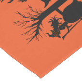 Chemin De Table Moyen Concept Halloween Noir Conception Avec Couronne (Coin)