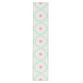 Chemin De Table Moyen Conception de mandala rose et menthe pastel (Devant)