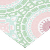 Chemin De Table Moyen Conception de mandala rose et menthe pastel (Coin)