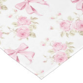 Chemin De Table Moyen Coquette Pink Cottage Rose  (Coin)