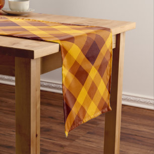 Chemin De Table Moyen Coupe de table médiane Plaid orange Citrouille mig