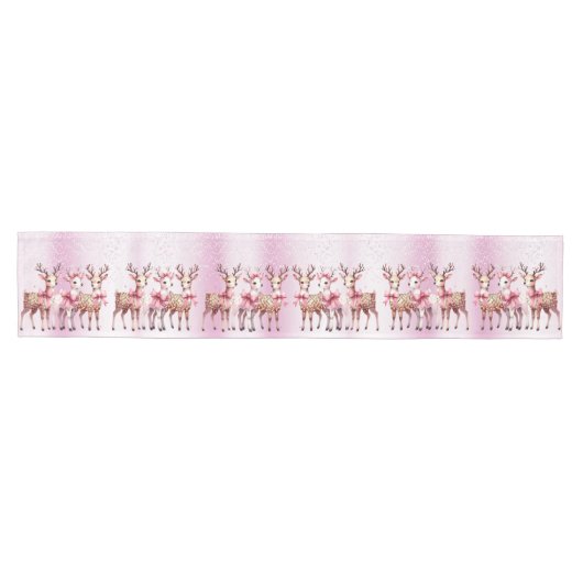 Chemin De Table Moyen Coureur de table de Noël Deer (Horizontal)