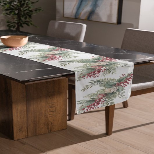 Chemin De Table Moyen Coureur de table de Noël rouge et vert